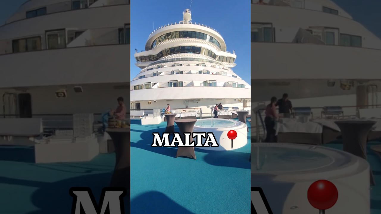 Gemi ile Malta adasına giriş yaptık 🛳🌊🥂