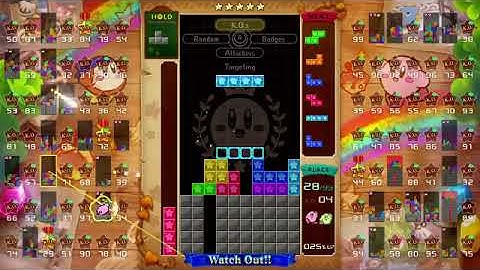 i did a crazy survival at the top 50 in tetris 99 invictus today!!!!!