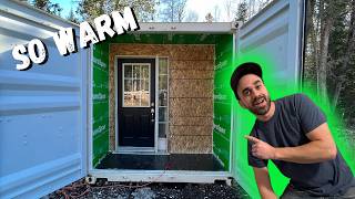 Insulating a Shipping Container with Foam Board to Make a Bunkie