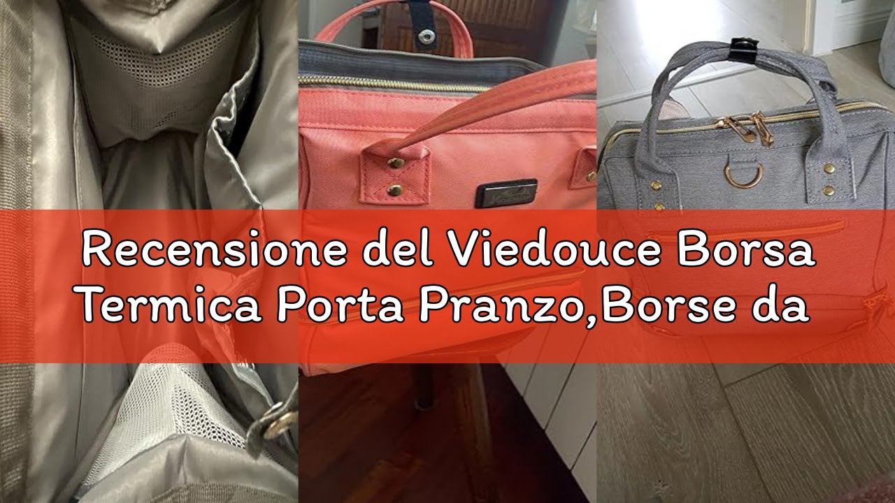 Recensione del Viedouce Borsa Termica Porta Pranzo,Borse da Picnic,Mini Borsa Zaino Mamma,Zaino Fasc