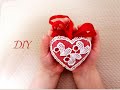 Валентинка на 14 февраля своими руками | Подарок на день Святого  Валентина | DIY Пташечка