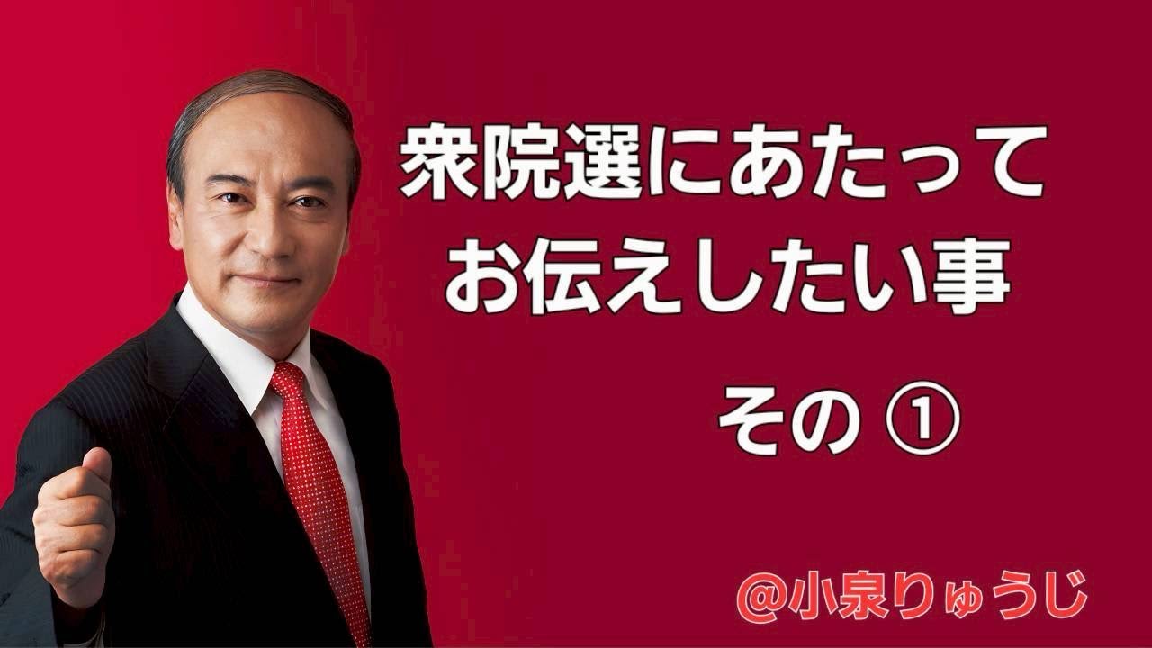 衆院選にあたってお伝えしたいこと・その①