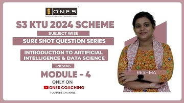 S3 KTU SURE SHOT QUESTION SERIES | INTRODUCTION TO ARTIFICIAL INTELLIGENCE & DATA SCIENCE | MODULE 4