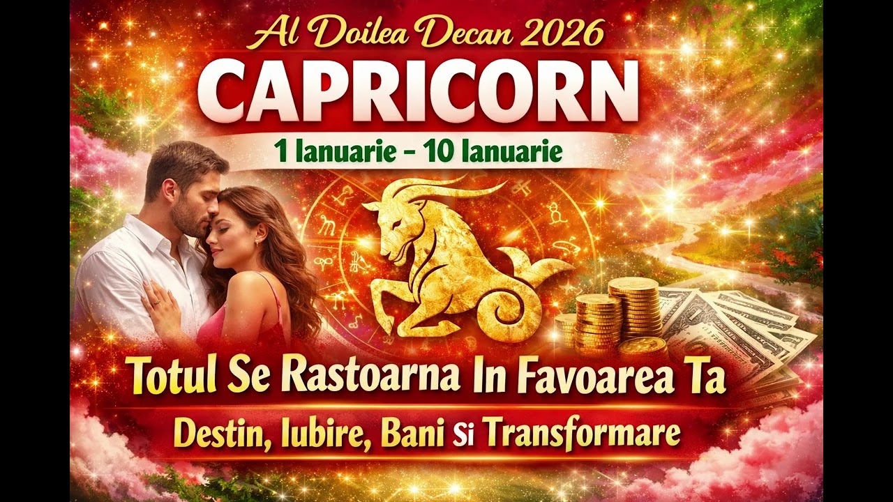 ♑Horoscop CAPRICORN Al Doilea Decan 2026-BANI, IUBIRE, DESTIN, Totul Se Rastoarna In Favoarea Ta