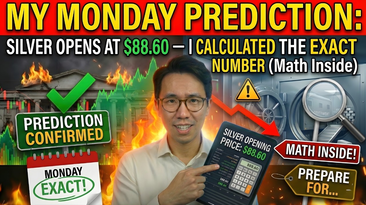 MY MONDAY PREDICTION: Silver Opens At $88.60 — I Calculated The EXACT Number (Math Inside)