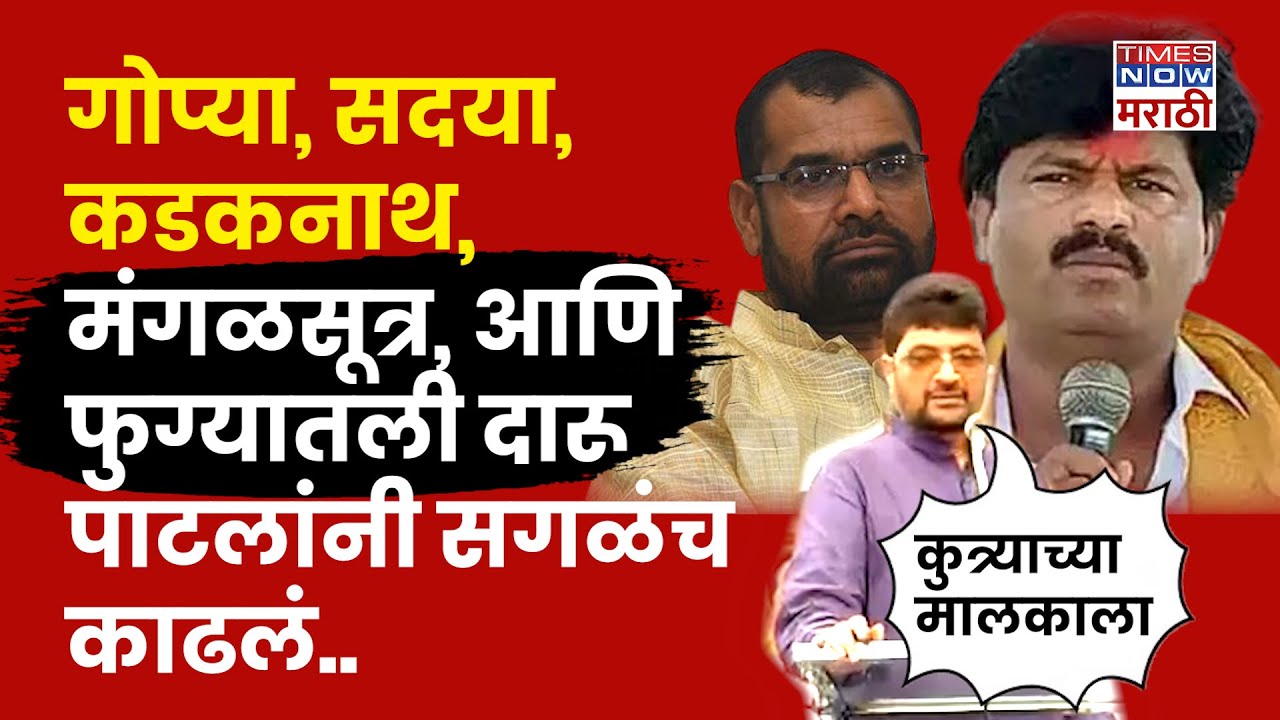 Diliprao Patil On Gopichand Padalkar - दिलीपराव पाटलांनी सांगलीतली सभा गाजवली