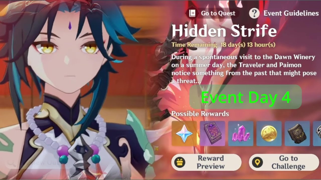 Genshin Impact Hidden Strife Event Day 4 Scatter, Flaming Feather!