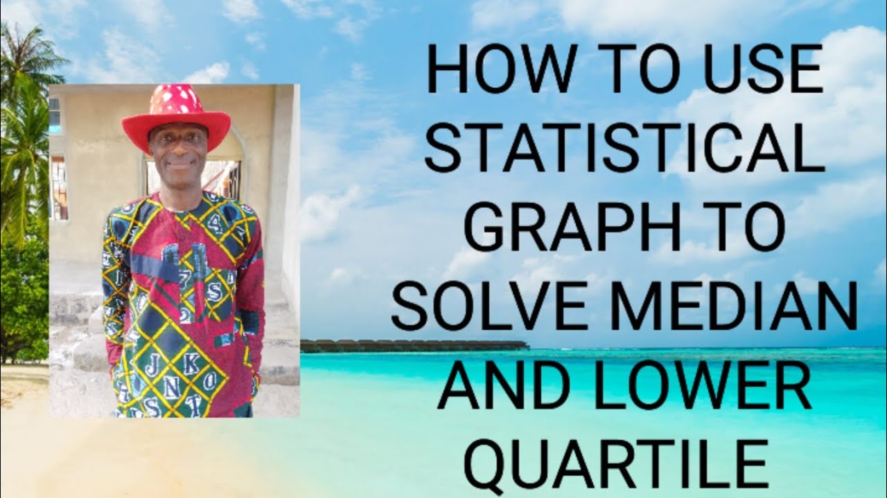 How to use Statistical Graph to find median and Lower quartile NECO NO.11, 2007