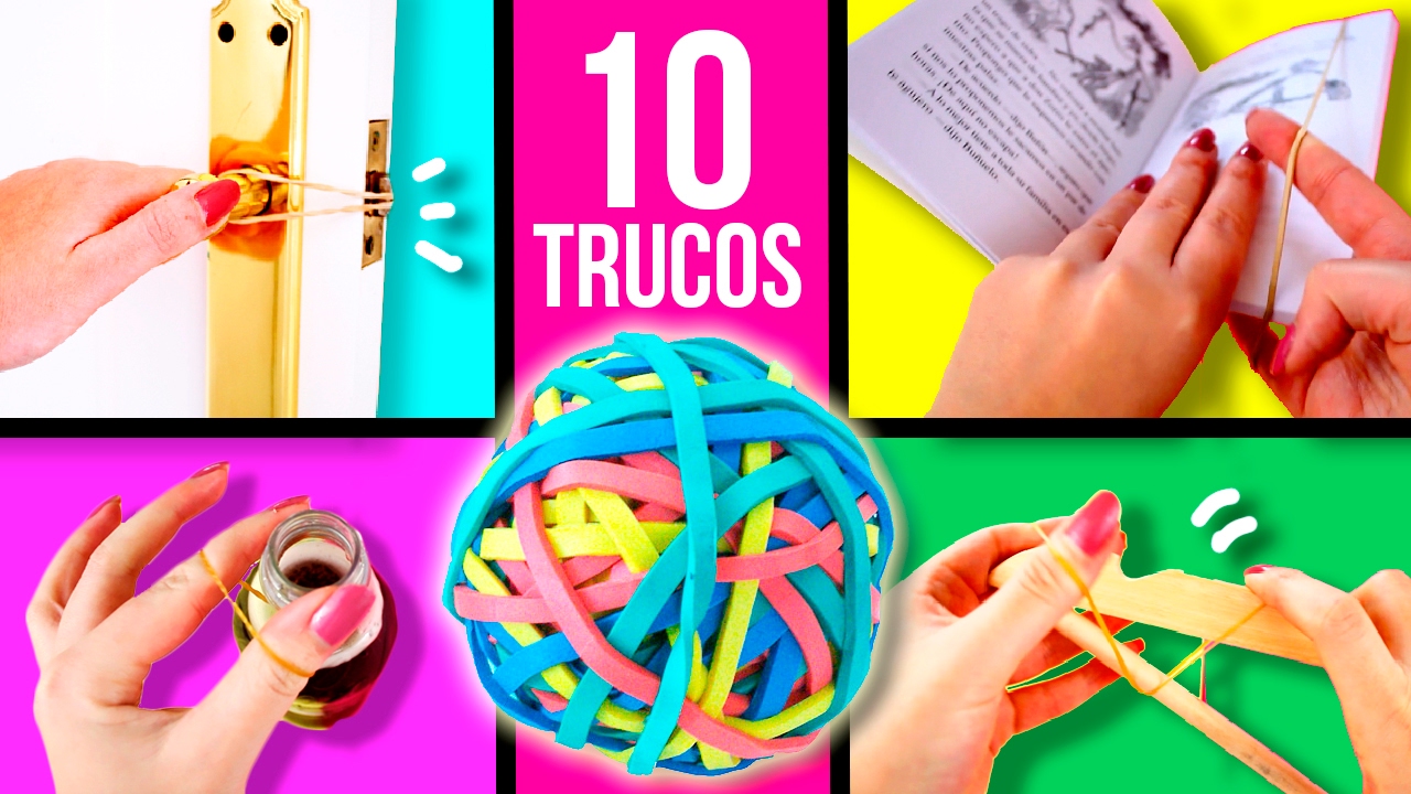 10 TRUCOS prácticos con GOMAS ELÁSTICAS * ¡¡Mira para qué pueden servir ...