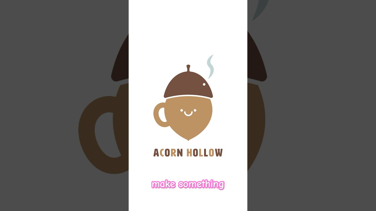 ASMR Cute logo making Nut and Tea shop 