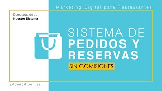 Demostración de cómo funciona nuestro Sistema de Pedidos y Reservas para Restaurantes SIN COMISIONES screenshot 3