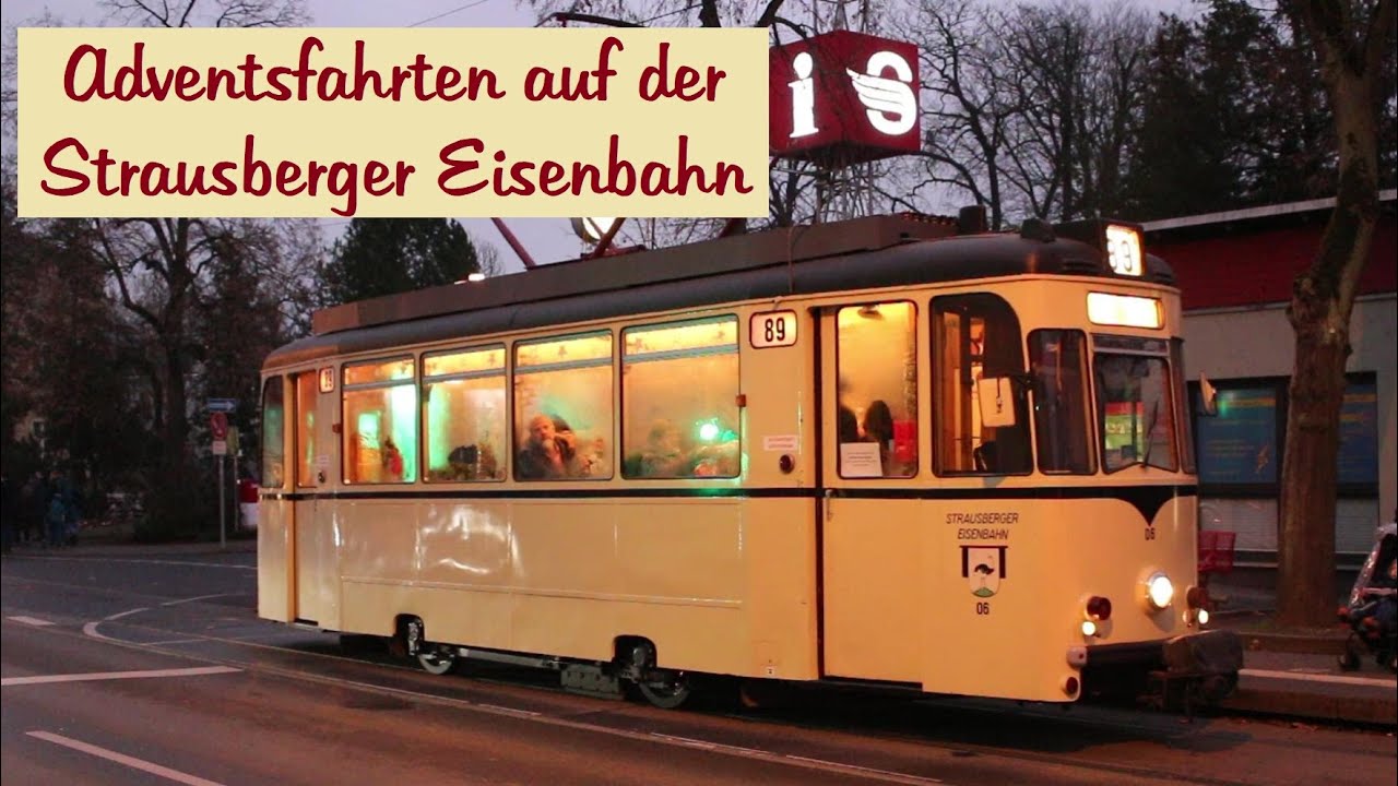 Strausberger Eisenbahn (Straßenbahn) am 14. Dezember / Adventsfahrten