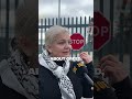 This Palestinian woman blocking BAE systems spells out the barbarism experienced in Gaza