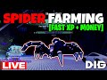 🔴SPIDER BOSS RUSH FARM WITH VIEWERS & SECRET GIVEAWAYS! (FAST MONEY + XP)