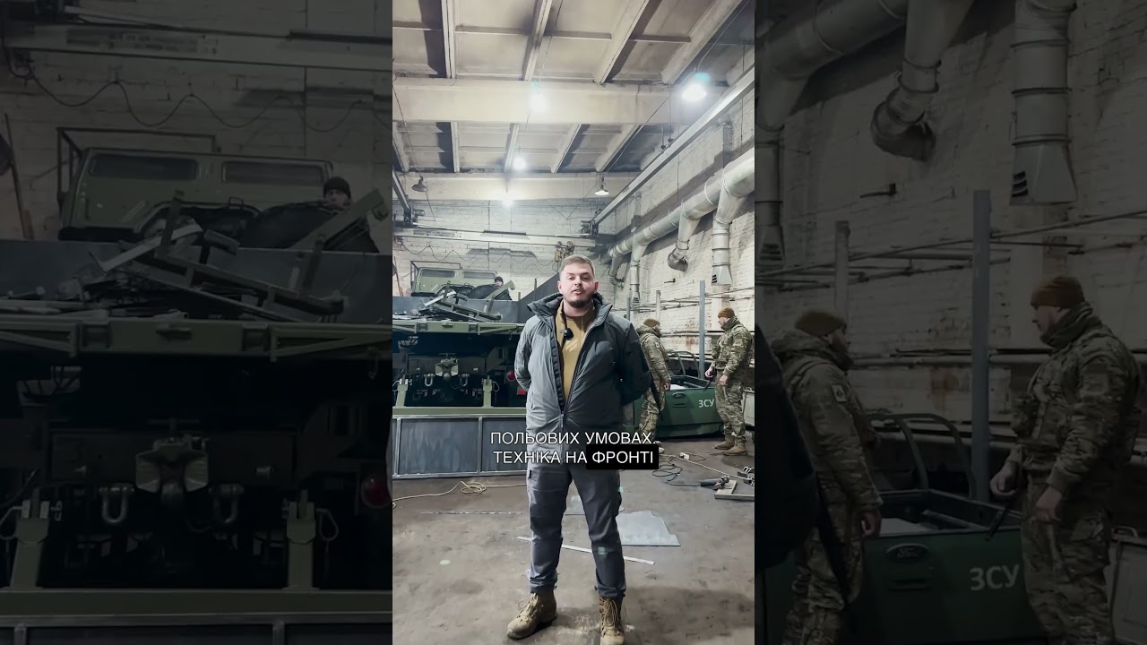 Video Complex of workshops Big-Locker and WorkShop based on DAF chassis and Locker for the 3rd assault brigade Kyiv 1