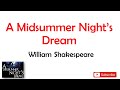 A Midsummer Night&#39;s Dream: Play by William Shakespeare in Hindi summary Explanation &amp; full Analysis