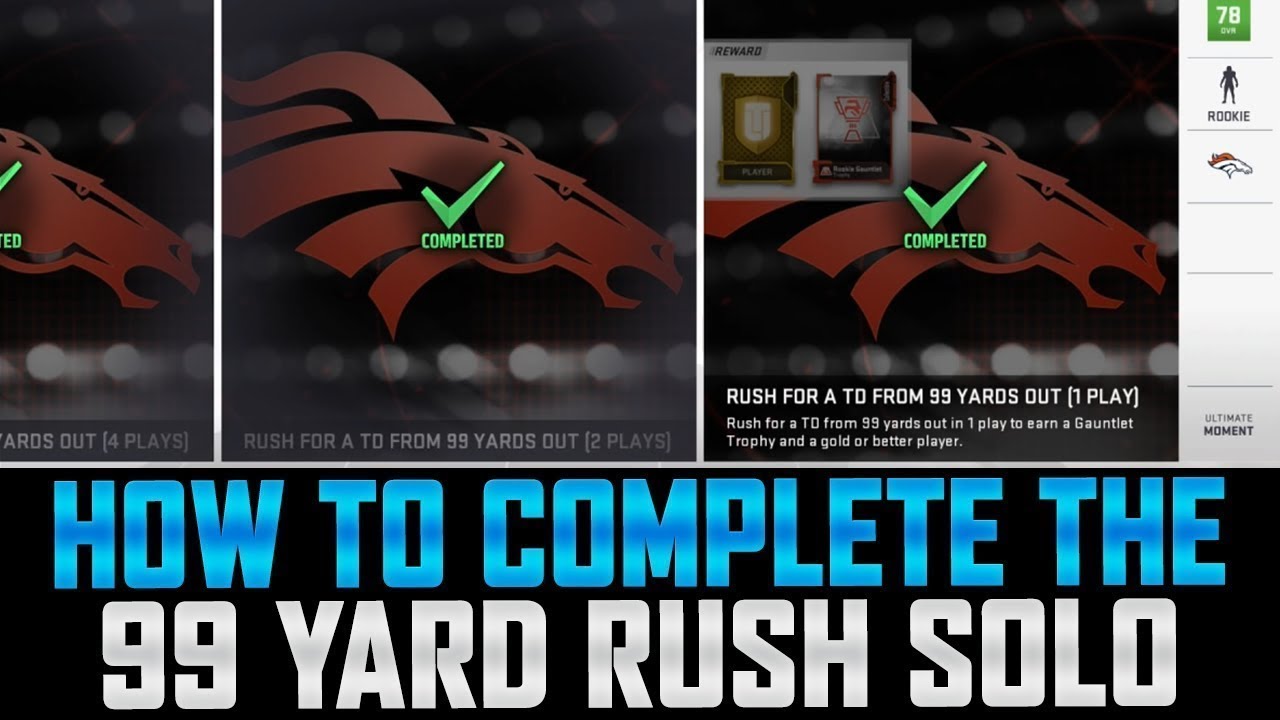 HOW TO BEAT THE RUSHING GAUNTLET  IN MADDEN 19 ULTIMATE TEAM