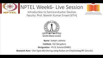Week-6 NPTEL Problem Solving Session #nptel #semiconductor #pnjunction #pmrf