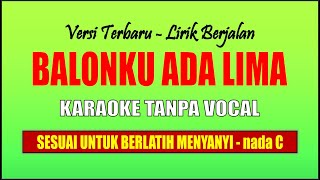 Balonku Ada Lima 5 Karaoke Tanpa Vocal Nada C Lagu Anak
