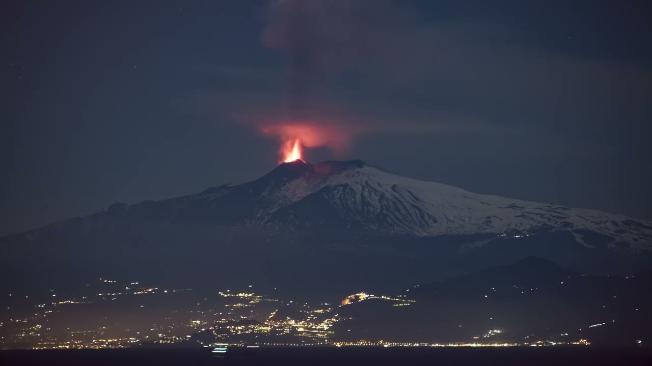 Timelapse Etna 10 Febbraio 2022