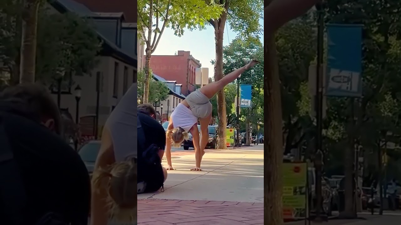 Outdoor Back Stretch Hip Flex Yoga Flow 