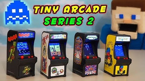 Tiny RETRO Arcade Series 2 Video Game Toys! - Pac Man, Dig Dug, Galaga, Frogger Unboxing