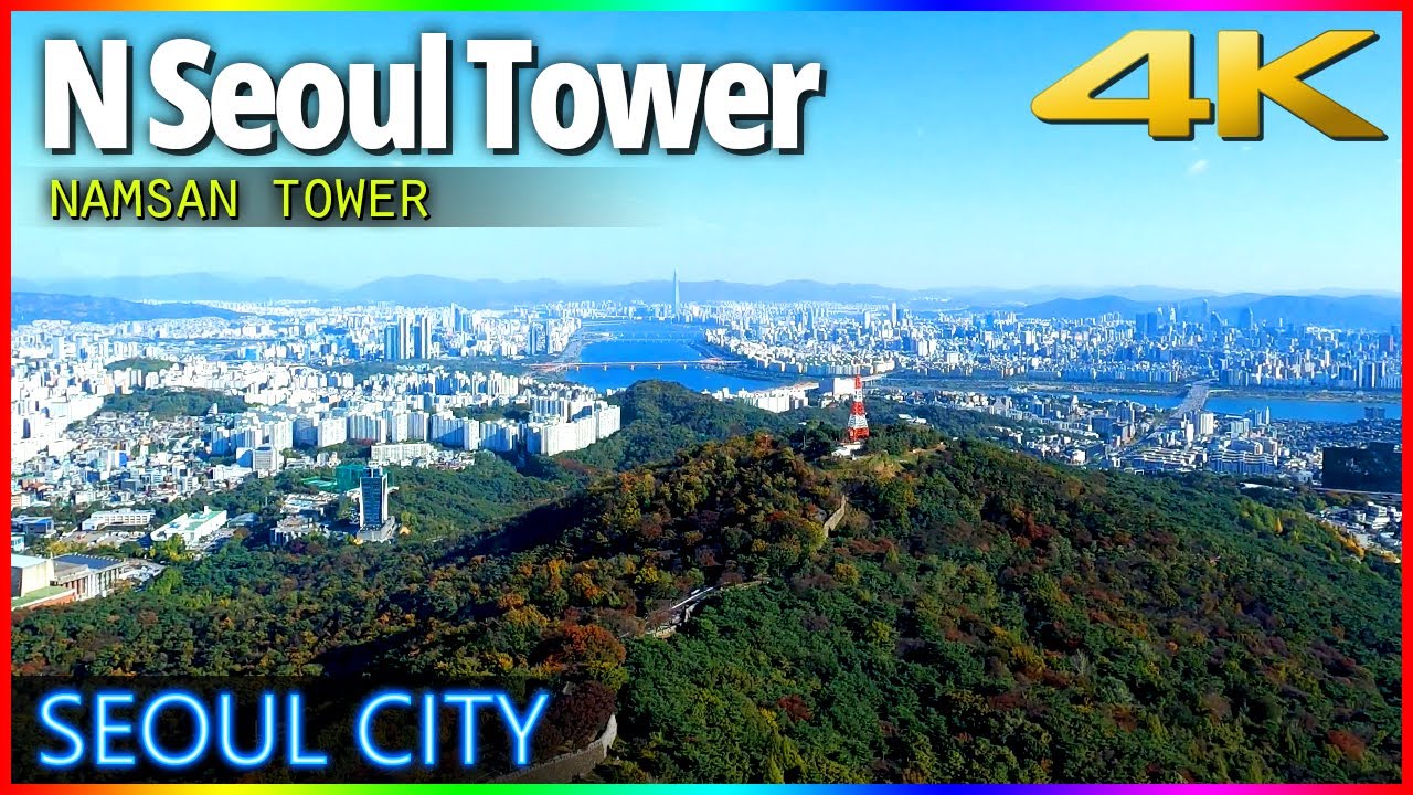 [4k] 남산타워 전망대 구경하기 Walking in Namsan Seoul Tower, Seoul Korea ソウルツアー 韓国ツアー-