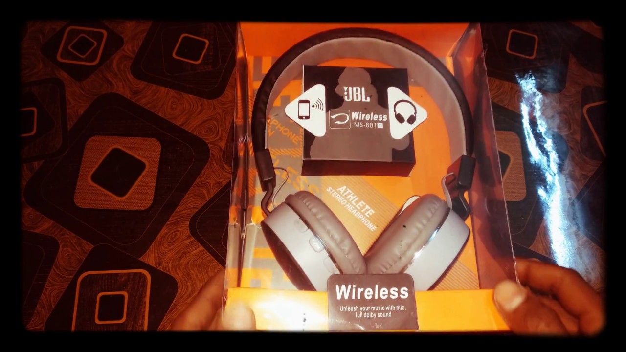 JBL Wireless Headphone (Ms881) unboxing and review YouTube
