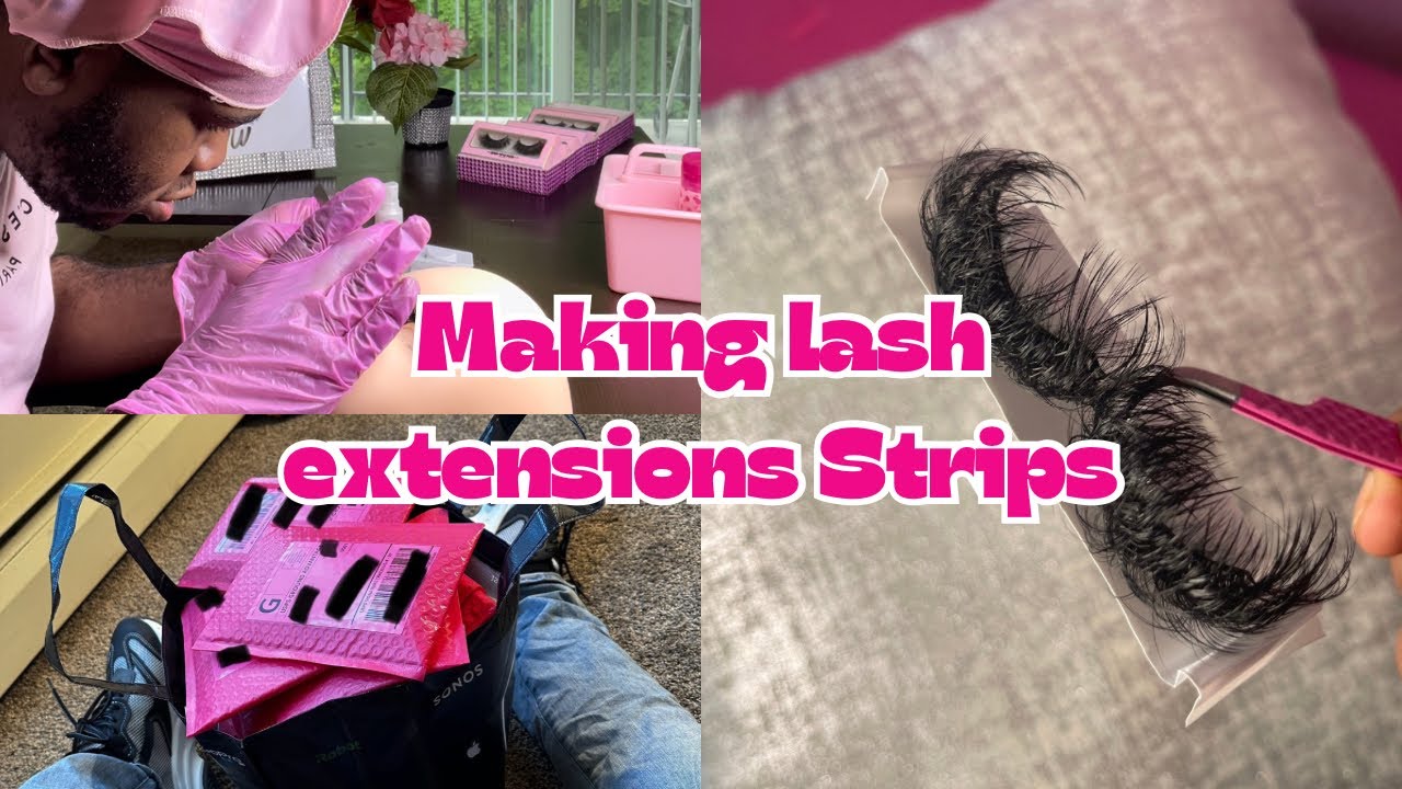 HANDMADE LASH ORDER | LASH EXTENSION STRIPS | HOW TO MAKE CUSTOM LASHES