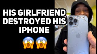 His Girlfriend Tried to Get inside His iPhone 😱 Watch till the end ‼️