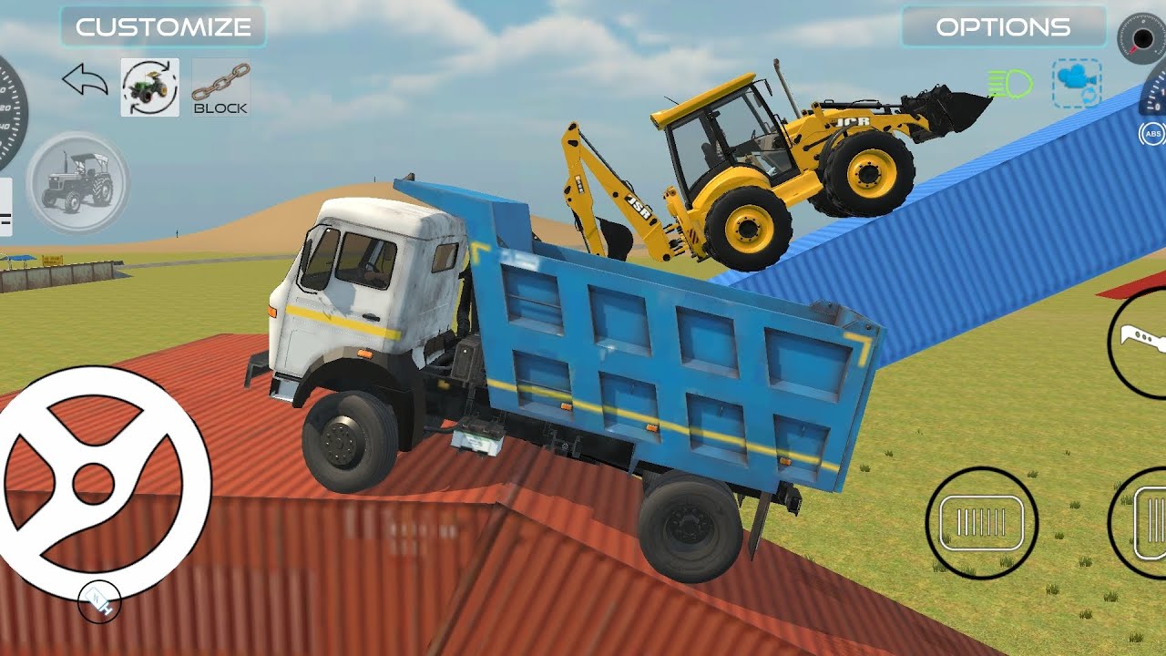 Driving JCB And Unloading Stone From Dumper In Game 🔥#jcb #dumper #truck #4x4 #car 