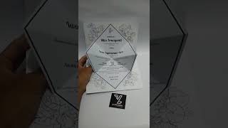 Undangan Pernikahan Unik Model Popup Tema Putih - Sayyidin Grafika