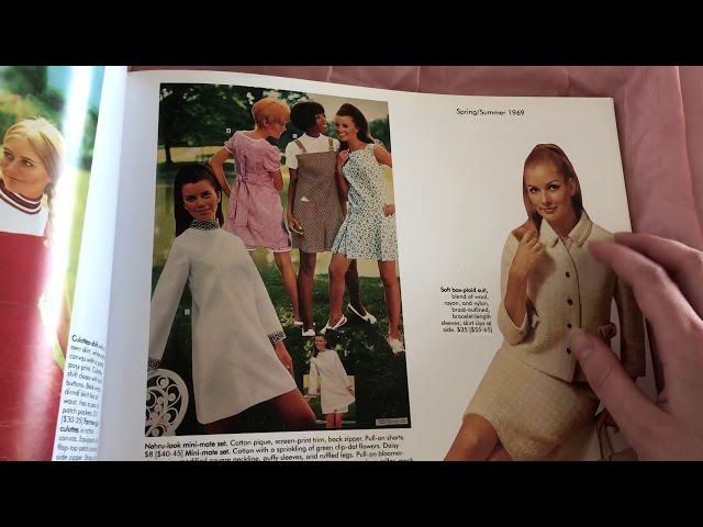 ASMR late 1960s Sears catalogs flip through