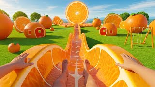 Download lagu Satisfying AI ASMR Magical Waterslide – Surreal Slides of Many Materials🛝