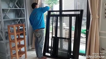 Lưới chống muỗi Bình Minh- Quy trình lắp đặt cửa lưới xếp