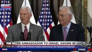 HISTORIC: David Friedman Sworn In as US Ambassador to Israel, VP Mike Pence Speaks (FNN)
