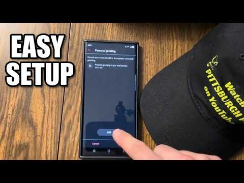 First time setting up Visual Voicemail greeting on Android?