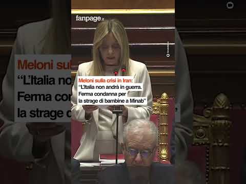 Video Meloni al Senato sulla crisi in Iran: Italia non andrà in guerra