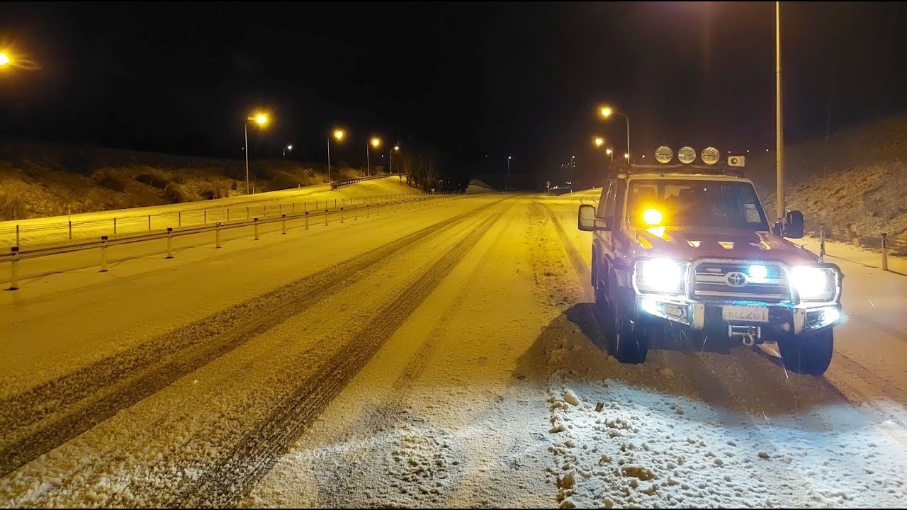 Dunedin snow event Dunedin Southern Motorway under snow YouTube