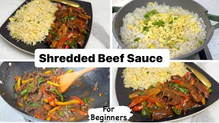 How to make Shredded Beef Sauce in 15 minutes | for beginners | with Egg Rice | Chinese sauce
