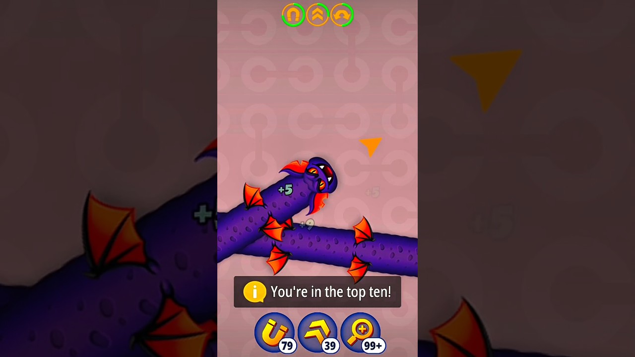 Worms zone io worms zone magic gameplay snake game saamp wala game@AS_Gaming_8243 _116