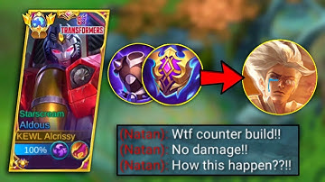 ALDOUS NEW COUNTER AGAINST BUFF NATAN! ONLY FEW PEOPLE CAN KNOW THIS! ALDOUS BEST BUILD 2023 - MLBB