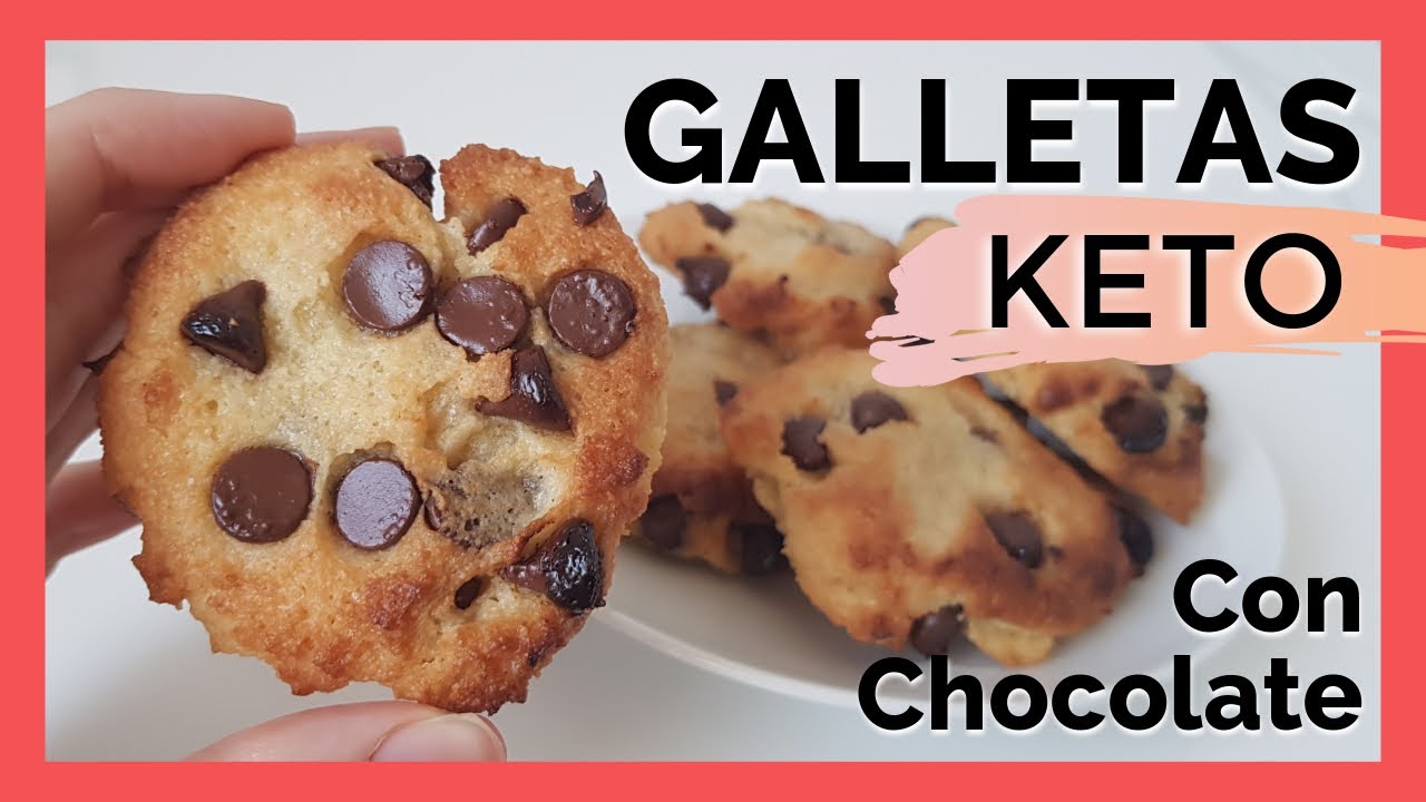 🍪 GALLETAS Keto FACILES [CHIPS DE CHOCOLATE] Cookies Keto Galletas