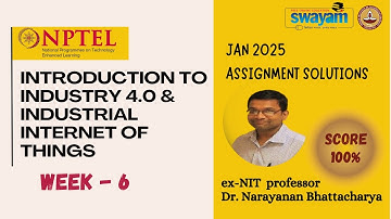 INTRODUCTION TO INDUSTRY 4.0 & INDUSTRIAL INTERNET OF THINGS Week6 Answers Jan25 #nptel #swayam #iit