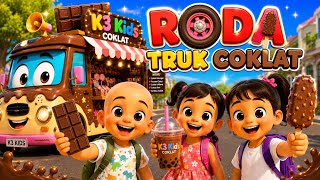 Roda Truk Coklat Berputar Putar 🍫🚚 | Lagu Anak Balita Indonesia | K3 Kids
