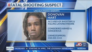 Suspect identified in fatal shooting that claimed the life of Ruston woman
