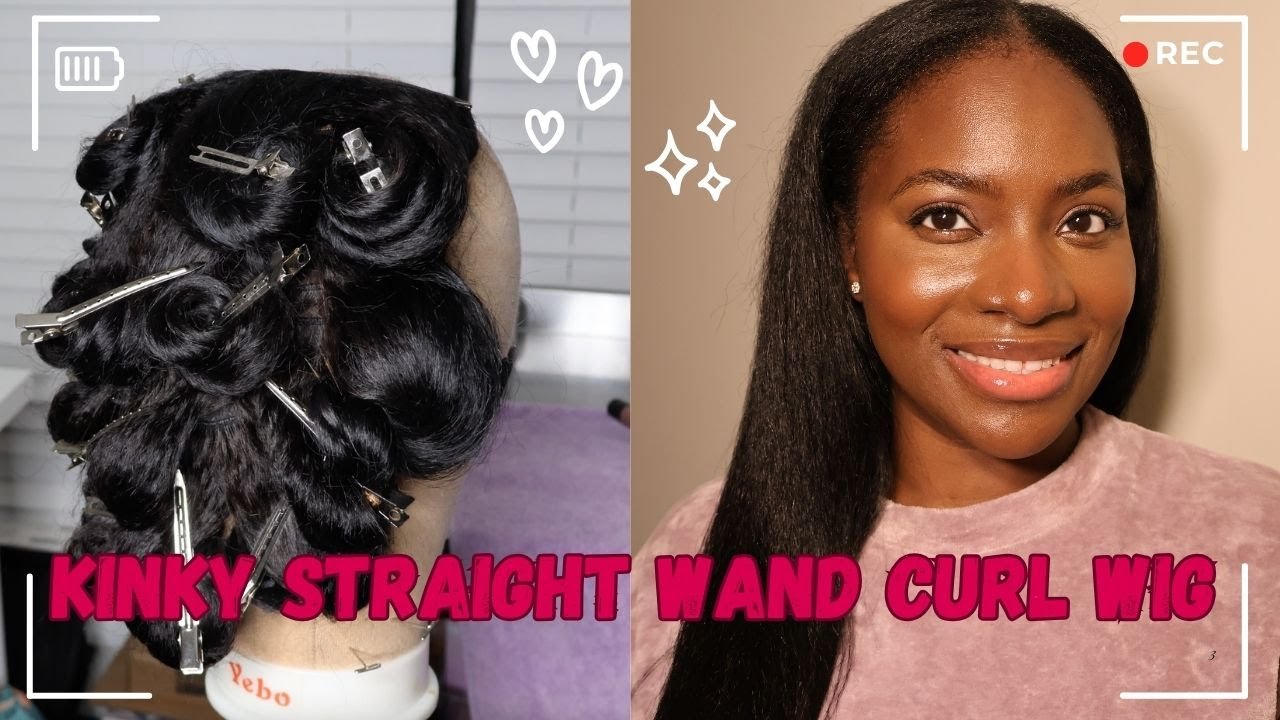 Wand Curl Kinky Straight Half WIG | Soft, Blown-out, Natural Finish