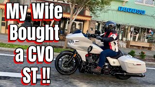 My Wife bought a 2024 Harley Road Glide CVO ST!