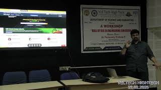 VELTECH HIGHTECH DEPT OF S&H WORKSHOP DAY 01 22 02 2025