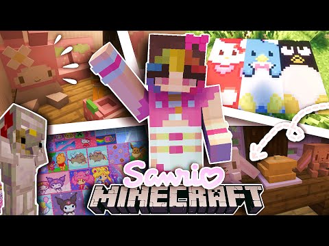 cutest free sanrio mods & resource packs for your java modded world!💗| 1.20.1 java forge
